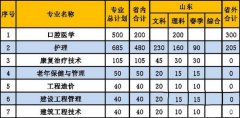 山东省护理专业学校招生要求及简章