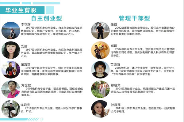 重庆工业管理职业学校毕业生剪影（1）